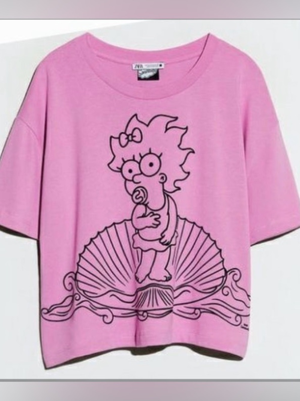🛍️ZARA LIMITED EDITION SIMPSONS Pink Graphic T-Shirt